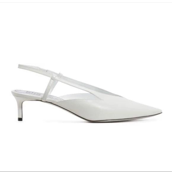 NWT Givenchy White Specchio Leather Slingback Pump - Picture 2 of 6